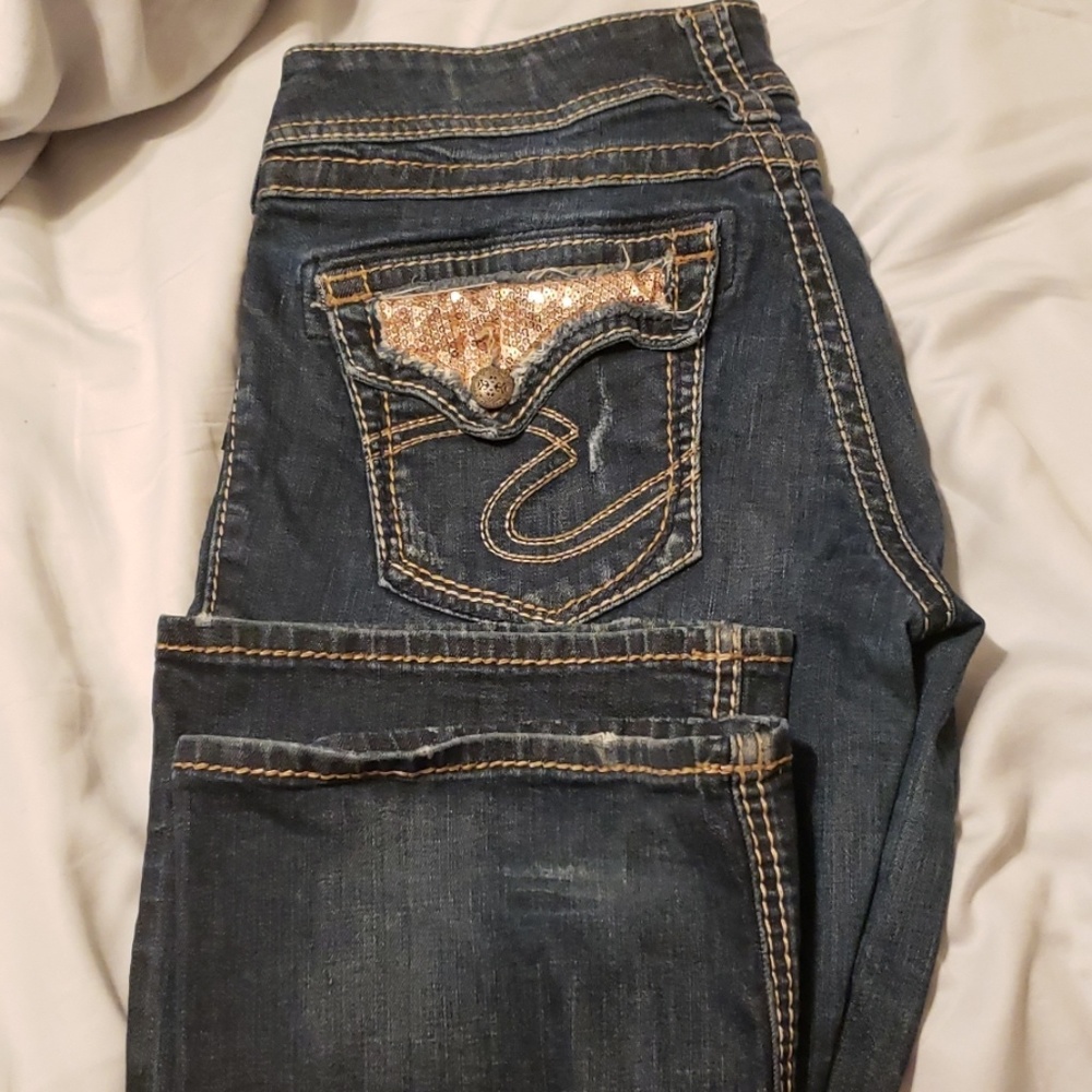 Silver jeans